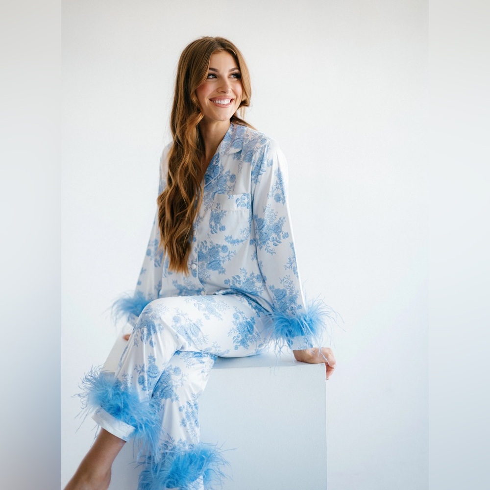 Bon Viviann French Floral Pajamas